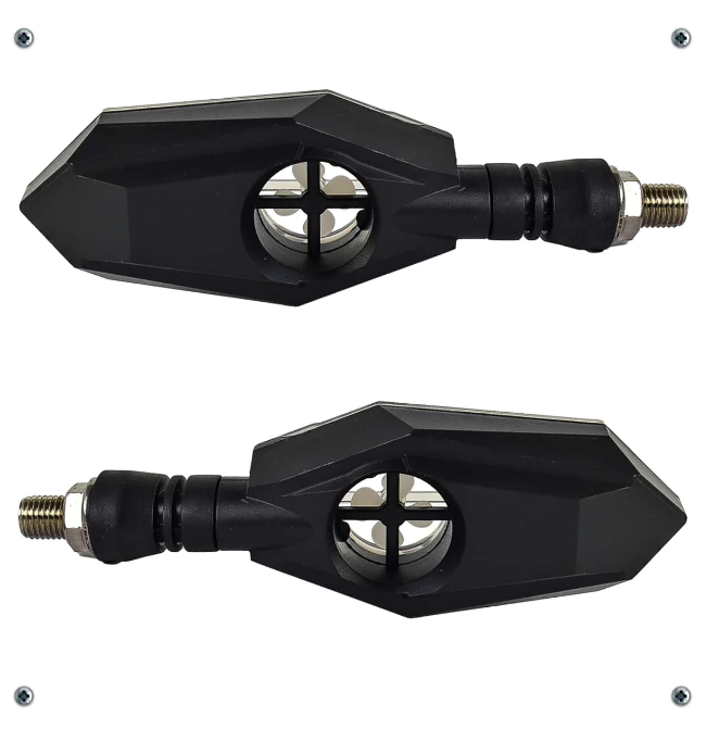 Pidevias Direccionales Para Moto LED Secuencial Tipo Zafiro Universal