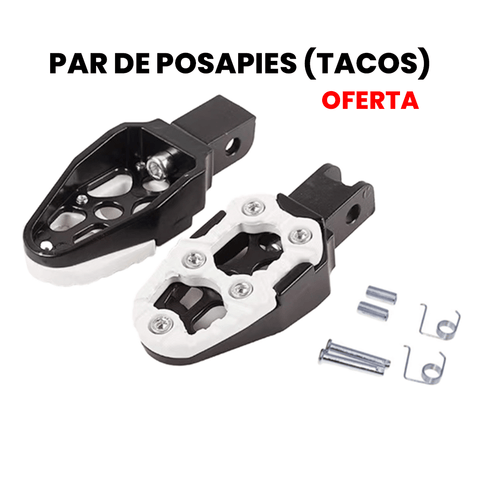 Posapies (Tacos) De Lujo Para Moto, Universal – Oferta