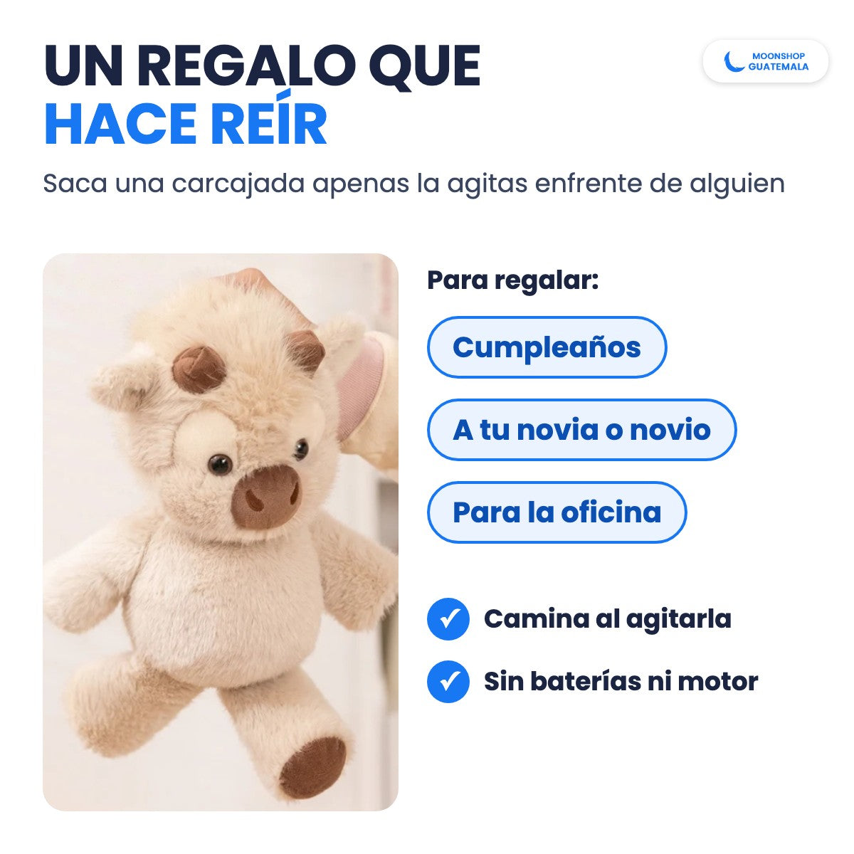 Vaquita que corre de regalo: para cumpleaños, para tu novia o novio y para la oficina