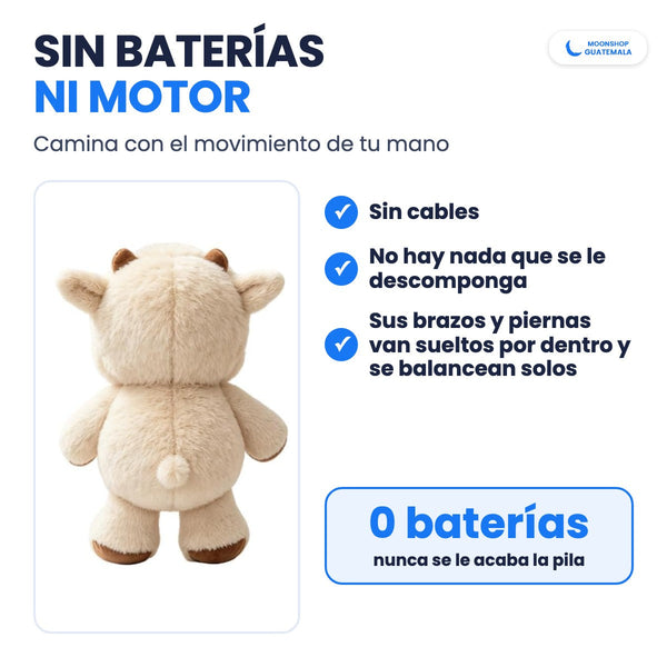 Vaquita que corre sin baterías ni motor: camina con el movimiento de tu mano
